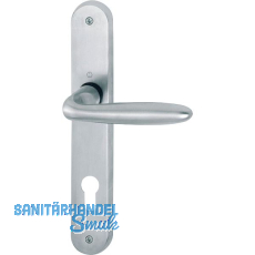 HOPPE Drückergarnitur VERONA - auf Schild PZ 88, Messing verchromt matt HOPPE Drückergarnitur VERONA - auf Schild PZ 88, Messing verchromt matt