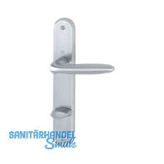 HOPPE Dr�ckergarnitur VERONA - auf Schild WC 90, Messing verchromt matt