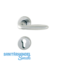 HOPPE Dr�ckergarnitur VERONA - auf Rosette PZ, Messing verchromt matt