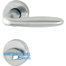 HOPPE Dr�ckergarnitur VERONA - auf Rosette WC, Messing verchromt matt