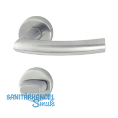 HOPPE Dr�ckergarnitur TRONDHEIM - auf Rosette WC, 37 - 42, Edelstahl matt