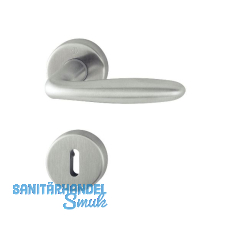 HOPPE Dr�ckergarnitur VERONA - auf Rosette BB, 37 - 42, Edelstahl matt