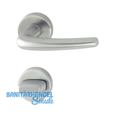 HOPPE Drückergarnitur DENVER - auf Rosette WC, Edelstahl HOPPE Drückergarnitur DENVER - auf Rosette WC, Edelstahl