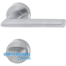 HOPPE Drückergarnitur STOCKHOLM - auf Rosette WC, 40 - 45, Edelstahl matt HOPPE Drückergarnitur STOCKHOLM - auf Rosette WC, 40 - 45, Edelstahl matt