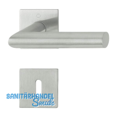 HOPPE Dr�ckergarnitur AMSTERDAM - eckig Flachrosette BB, Edelstahl matt