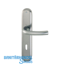 Drückergarnitur TOKYO - auf Schild BB 90, 37 - 42, 8/8,5 Edelstahl-Effekt Drückergarnitur TOKYO - auf Schild BB 90, 37 - 42, 8/8,5 Edelstahl-Effekt