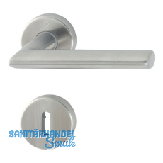 Dr�ckergarnitur STOCKHOLM - auf Rosette BB, 37 - 47, Edelstahl Effekt