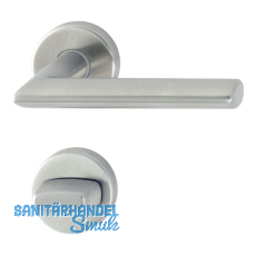 Dr�ckergarnitur STOCKHOLM - auf Rosette WC, 37 - 42, Edelstahl Effekt