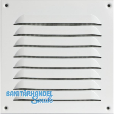 UPMANN Wetterschutzgitter aufschraubbar eckig 200x200 mm Alu wei�