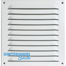 UPMANN Wetterschutzgitter aufschraubbar eckig 230x240 mm Alu wei�