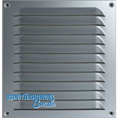 UPMANN Wetterschutzgitter aufschraubbar eckig 230x240 mm Alu silber UPMANN Wetterschutzgitter aufschraubbar eckig 230x240 mm Alu silber