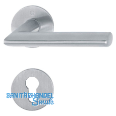 HOPPE Drückergarnitur STOCKHOLM - auf Flachrosette PZ, 35 - 45, Edelstahl matt HOPPE Drückergarnitur STOCKHOLM - auf Flachrosette PZ, 35 - 45, Edelstahl matt