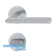 HOPPE Drückergarnitur STOCKHOLM - auf Flachrosette WC, 35 - 45, Edelstahl matt HOPPE Drückergarnitur STOCKHOLM - auf Flachrosette WC, 35 - 45, Edelstahl matt