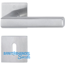 HOPPE Dr�ckergarnitur DALLAS Flachrosetten, eckig BB, Edelstahl matt