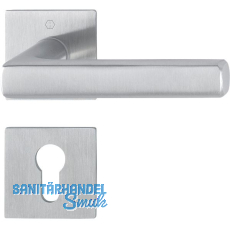 HOPPE Dr�ckergarnitur DALLAS Flachrosetten, eckig PZ, Edelstahl matt