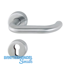 FH Drückergarnitur PARIS - auf Rosette PZ, 40 - 45, Edelstahl matt FH Drückergarnitur PARIS - auf Rosette PZ, 40 - 45, Edelstahl matt