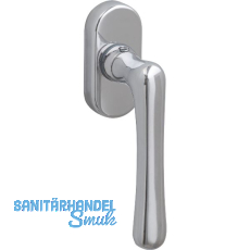 GRUNDMANN Fenstergriff WG ELEGANT - m. Rast., VK 7 x 35 mm, Aluminium poliert