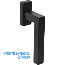 MARCHESI Fenstergriff MALM� eckige Rosette, Edelstahl schwarz matt