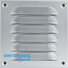 UPMANN Wetterschutzgitter aufschraubbar eckig 140x140 mm Alu silber