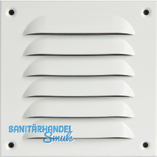 UPMANN Wetterschutzgitter aufschraubbar eckig 140x140 mm Alu wei�