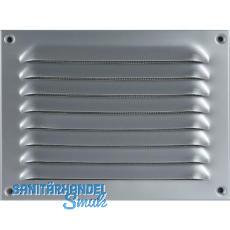 UPMANN Wetterschutzgitter aufschraubbar eckig 230x170 mm Alu silber