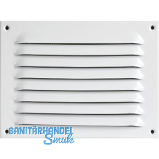 UPMANN Wetterschutzgitter aufschraubbar eckig 230x170 mm Alu wei�