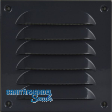 UPMANN Wetterschutzgitter aufschraubbar eckig 140x140 mm Alu grau