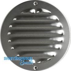 UPMANN Wetterschutzgitter aufschraubbar rund 200 mm Edelstahl V2A geb�rstet