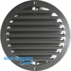 UPMANN Wetterschutzgitter aufschraubbar rund 250 mm Edelstahl V2A geb�rstet