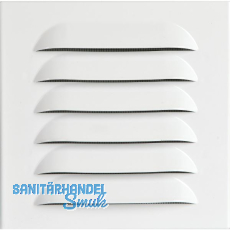 UPMANN Wetterschutzgitter eckig mit Einbaurahmen/Klemmfeder 140x140 mm wei�