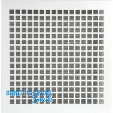 UPMANN L�ftungsgitter eckig mit Klemmfeder 280x285 mm Stahl wei�