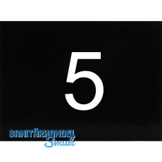 Nummernschild selbstklebend, 40 x 30 mm, Type 5, Kunststoff schwarz glänzend Nummernschild selbstklebend, 40 x 30 mm, Type 5, Kunststoff schwarz glänzend