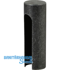 Aufsteckh�lse flachrund, Band � 15mm,Bandh�he 92mm, verzinkt schwarz passiviert