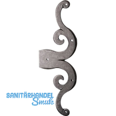 T�rscheinband Rustikal, 319 x 123 mm, Stahl verzinkt schwarz passiviert