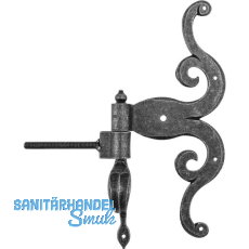 HALCÖ Türkreuzband Rustikal m.Einschraubkloben,Stahl verzinkt schwarz passiviert HALCÖ Türkreuzband Rustikal m.Einschraubkloben,Stahl verzinkt schwarz passiviert