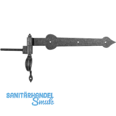 HALCÖ Türscheinlangband mit Einschraubkloben, 400 mm,verzinkt schwarz passiviert HALCÖ Türscheinlangband mit Einschraubkloben, 400 mm,verzinkt schwarz passiviert