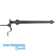 HALCÖ Türscheinlangband mit Einschraubkloben, 600 mm,verzinkt schwarz passiviert HALCÖ Türscheinlangband mit Einschraubkloben, 600 mm,verzinkt schwarz passiviert