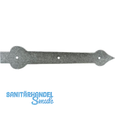 T�rscheinlangband ohne Kloben, 345,5 mm, Stahl verzinkt schwarz passiviert