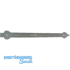 Türscheinlangband ohne Kloben, 545,5 mm, Stahl verzinkt schwarz passiviert Türscheinlangband ohne Kloben, 545,5 mm, Stahl verzinkt schwarz passiviert