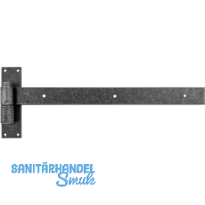 HALC� T�rlangband Hall mit Aufschraubkloben, 400 mm, verzinkt schwarz passiviert