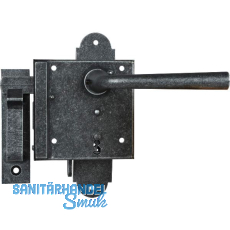 HALCÖ Schlossset BB, Kastenschlossdrücker rechts, verzinkt schwarz passiviert HALCÖ Schlossset BB, Kastenschlossdrücker rechts, verzinkt schwarz passiviert