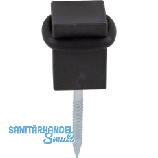 HALC� Bodent�rpuffer 25 x 25 mm, Stahl verzinkt schwarz passiviert