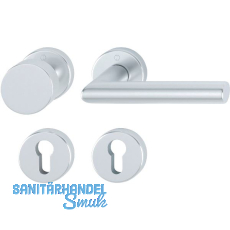 HOPPE Wechselgarnitur STOCKHOLM auf Rosette, Aluminium silber eloxiert