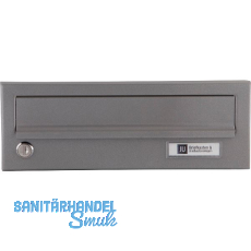 JU Ersatzt�re f�r Hausbrieffachanlage 300 x 110 mm, graualuminium RAL 9007