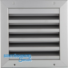 UPMANN Wetterschutzgitter eckig zum Einbauen 195 x 195 mm Alu silber