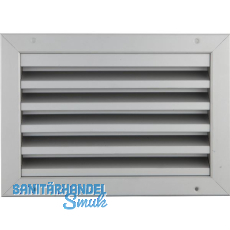 UPMANN Wetterschutzgitter eckig zum Einbauen 295 x195 mm Alu silber