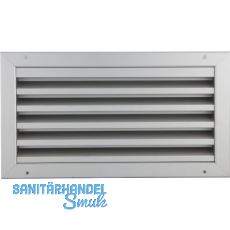 UPMANN Wetterschutzgitter eckig zum Einbauen 395 x195 mm Alu silber