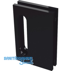 Gegenkasten B95 für Glasschiebetürschloss mit Bogenriegel, Aluminium schwarz Gegenkasten B95 für Glasschiebetürschloss mit Bogenriegel, Aluminium schwarz