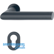 HOPPE Dr�ckergarnitur AMSTERDAM - auf mini Rosette PZ, 40-50, schwarz matt