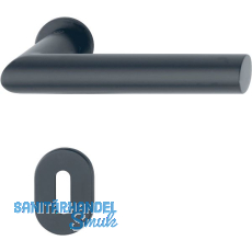 HOPPE Drückergarnitur AMSTERDAM - auf mini Rosette BB, 40-50, schwarz matt HOPPE Drückergarnitur AMSTERDAM - auf mini Rosette BB, 40-50, schwarz matt